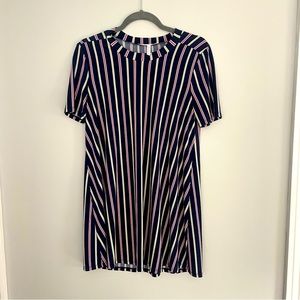 BCBG Generation Striped Swing Mini Dress Small